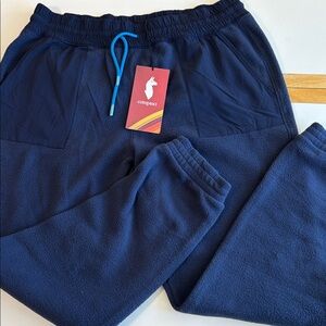 Cotopaxi Abrazo Fleece Navy Blue Joggers women Sz XL